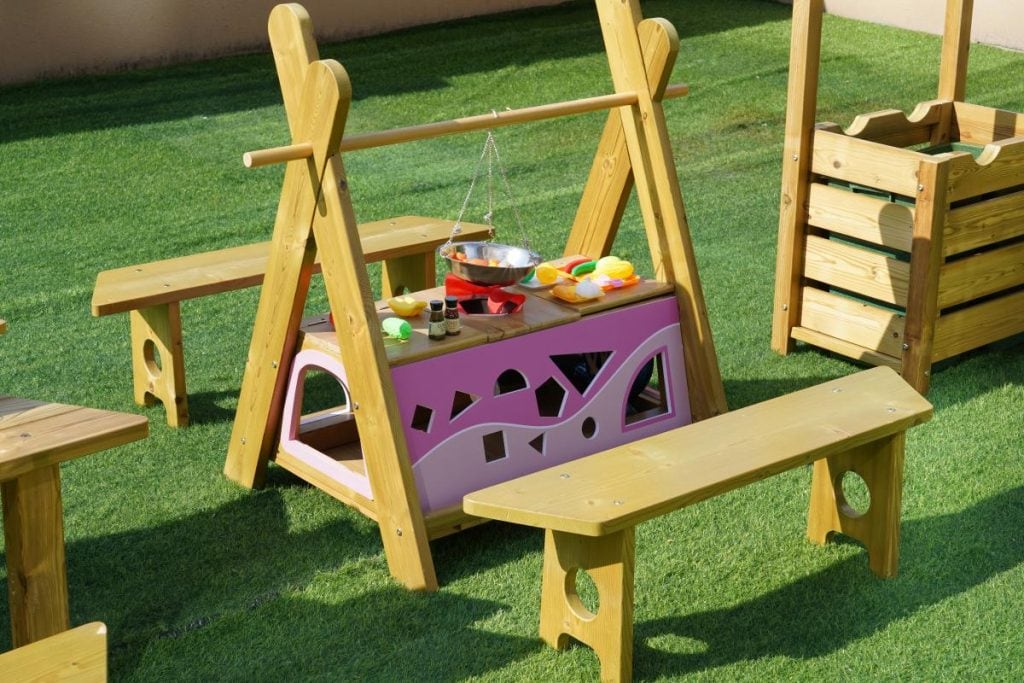 Wooden Campfire Play Set for Kids