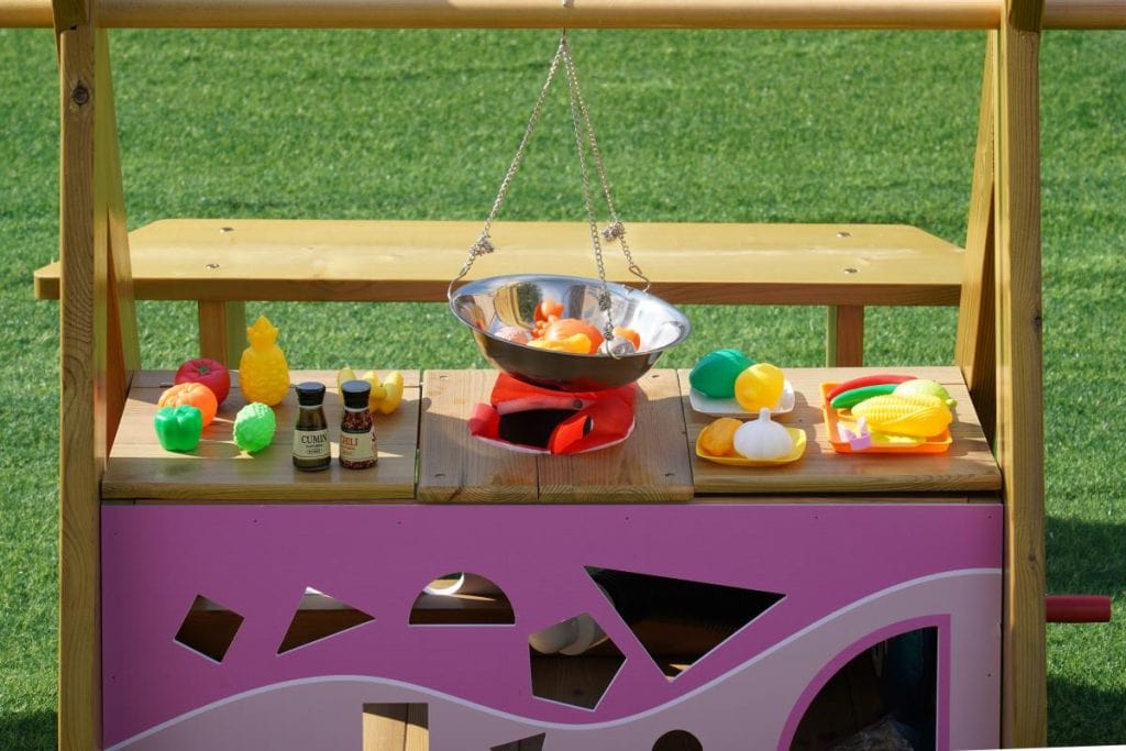 Wooden Campfire Play Set for Kids