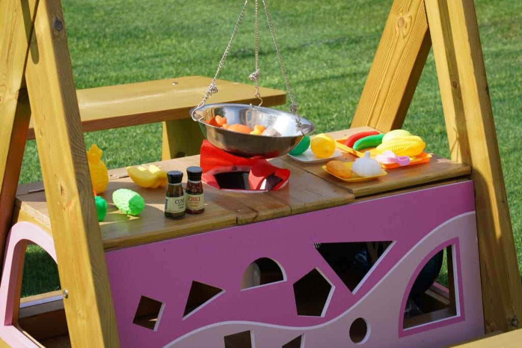 Wooden Campfire Play Set for Kids