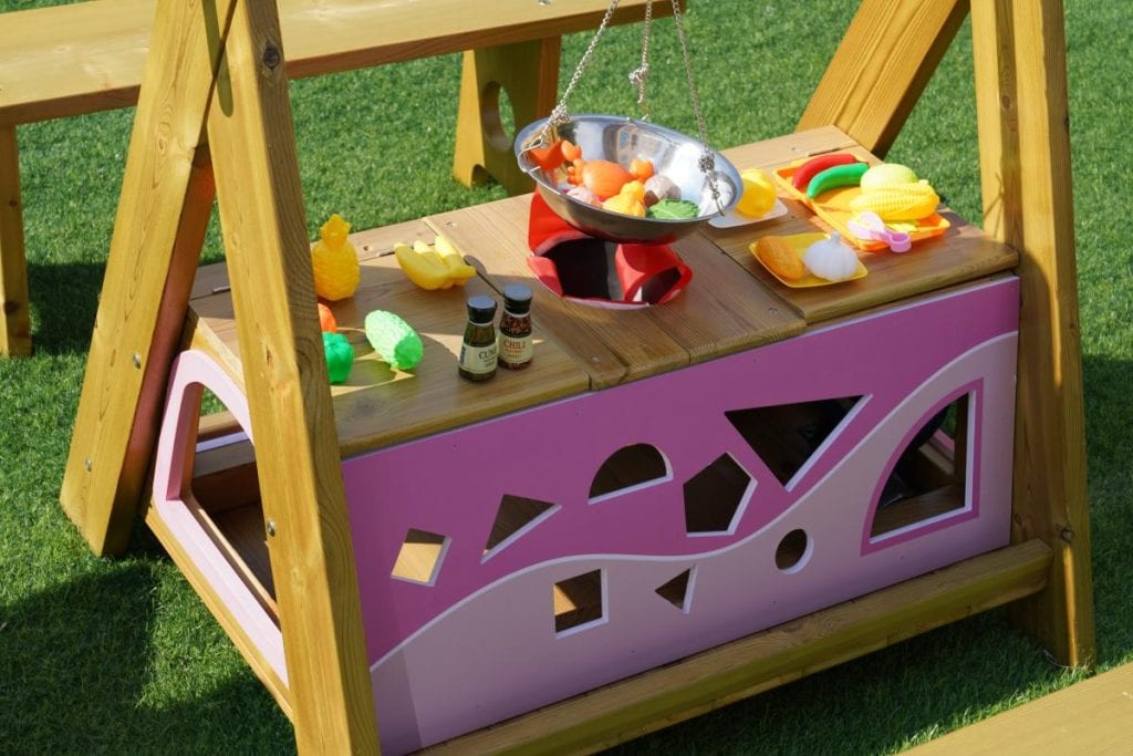 Wooden Campfire Play Set for Kids