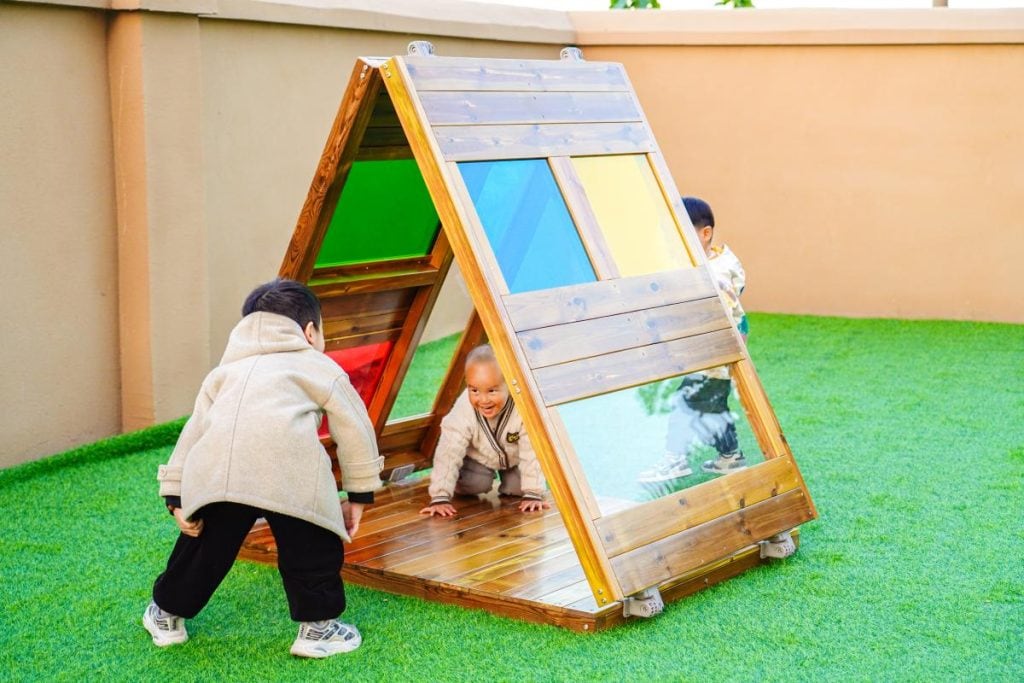 Wooden Outdoor Play Tent for Kids