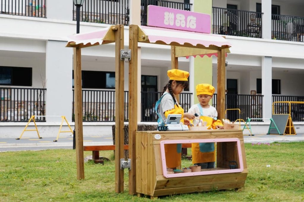 Wooden Pretend Dessert Shop for Kids