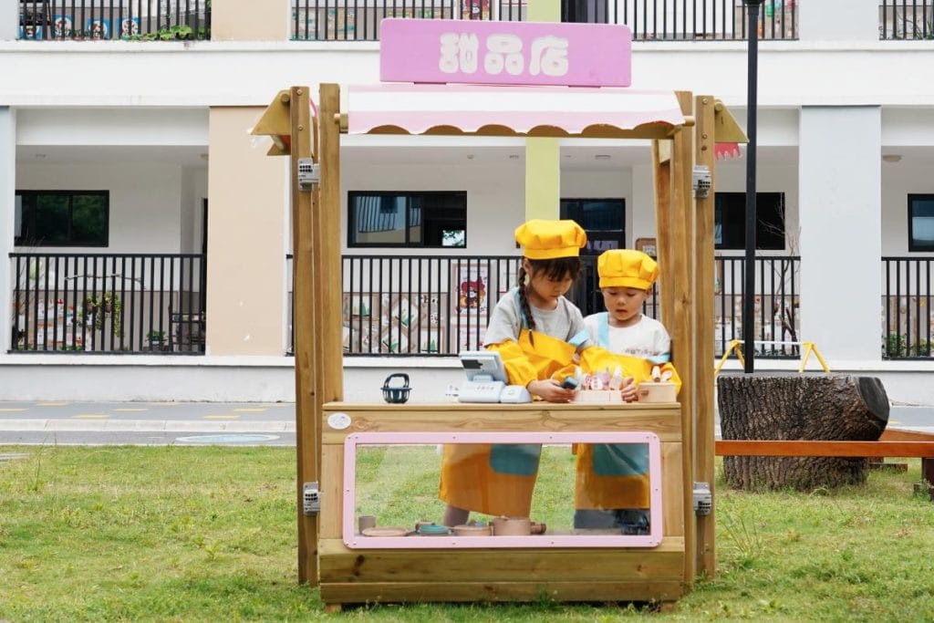 Wooden Pretend Dessert Shop for Kids
