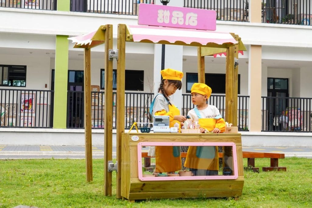 Wooden Pretend Dessert Shop for Kids