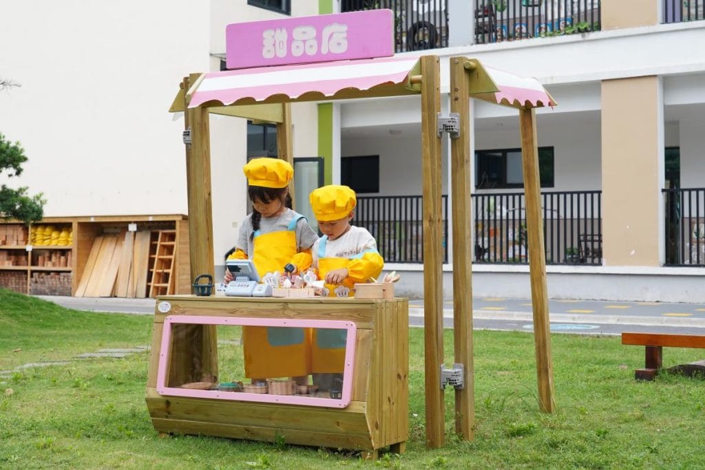 Wooden Pretend Dessert Shop for Kids