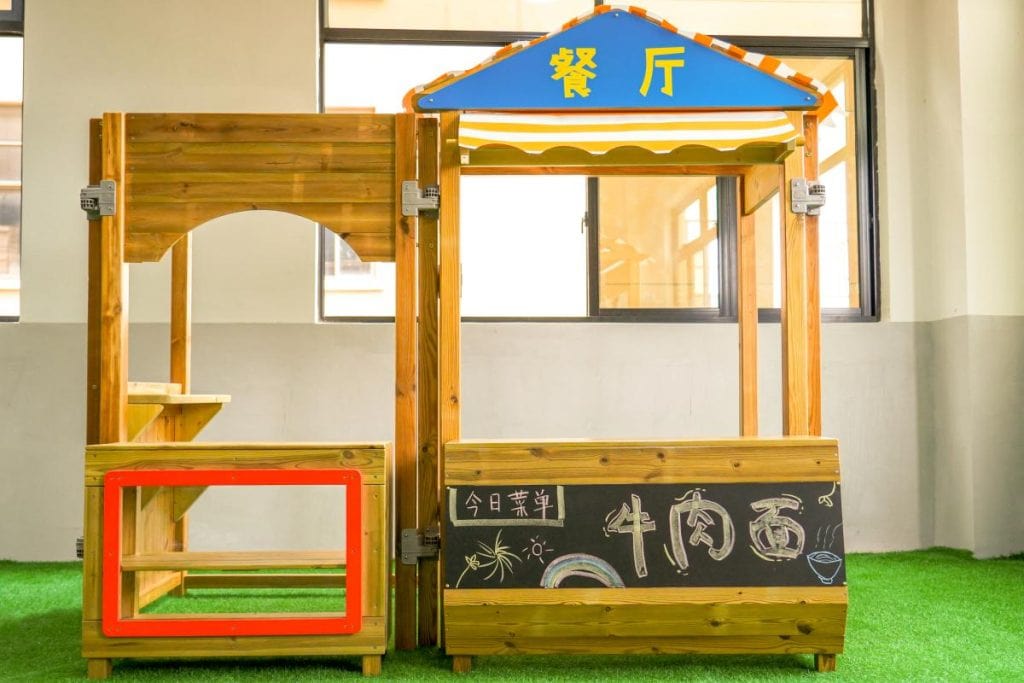Wooden Pretend Play Restaurant Stand